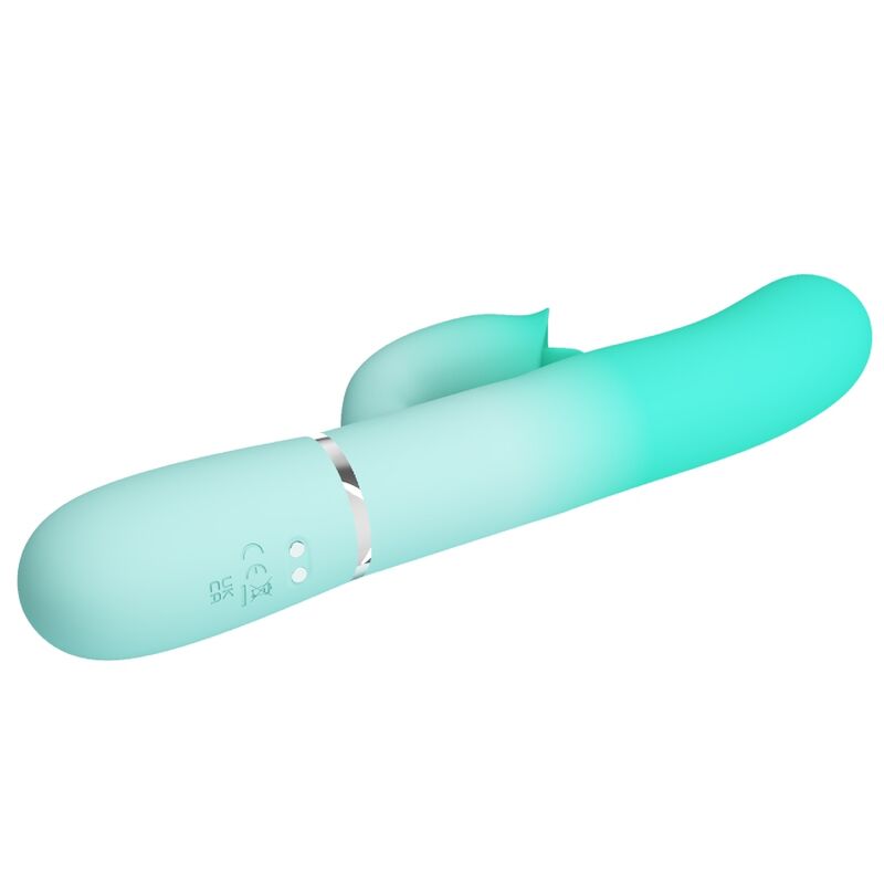 PRETTY LOVE - GIGI MULTIFUNCTION RABBIT VIBRATOR AQUA GREEN - Amore24