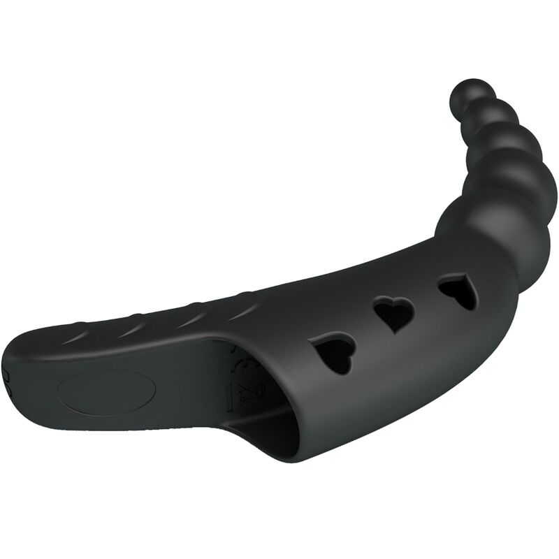 PRETTY LOVE - JORDIN FINGER VIBRATOR 10 VIBRATIONS BLACK - Amore24