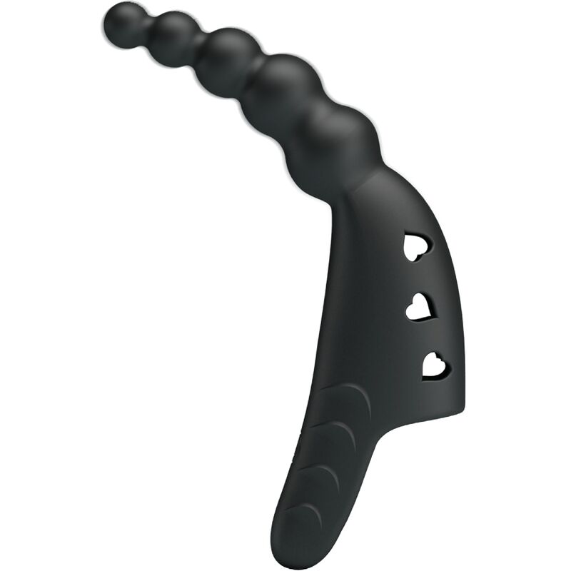 PRETTY LOVE - JORDIN FINGER VIBRATOR 10 VIBRATIONS BLACK - Amore24