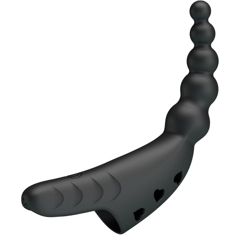 PRETTY LOVE - JORDIN FINGER VIBRATOR 10 VIBRATIONS BLACK - Amore24