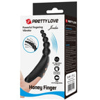 PRETTY LOVE - JORDIN FINGER VIBRATOR 10 VIBRATIONS BLACK - Amore24