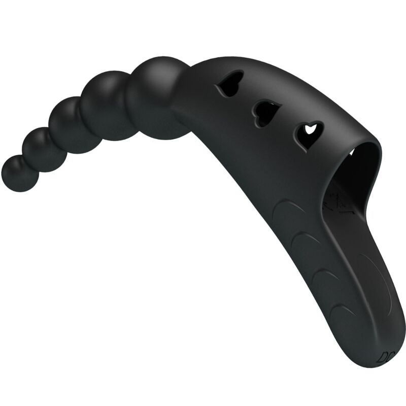 PRETTY LOVE - JORDIN FINGER VIBRATOR 10 VIBRATIONS BLACK - Amore24