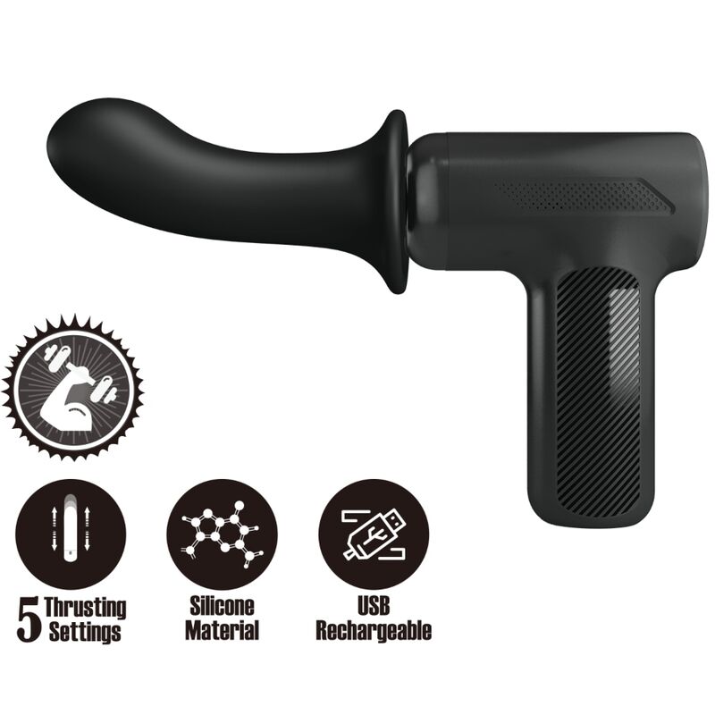 PRETTY LOVE - DJ DOCTOR MASSAGER 5 SETTINGS BLACK - Amore24