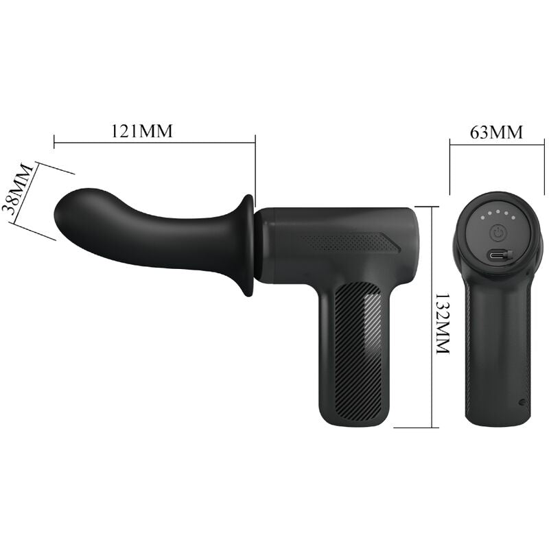 PRETTY LOVE - DJ DOCTOR MASSAGER 5 SETTINGS BLACK - Amore24