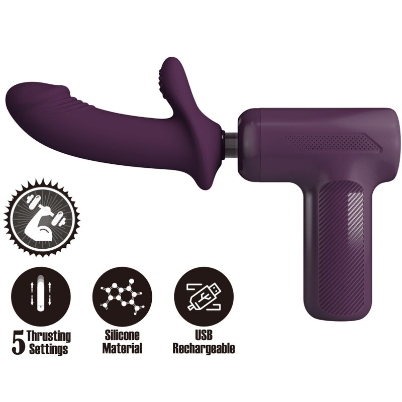 PRETTY LOVE - DJ SCHOLAR MASSAGER 5 SETTINGS PURPLE - Amore24