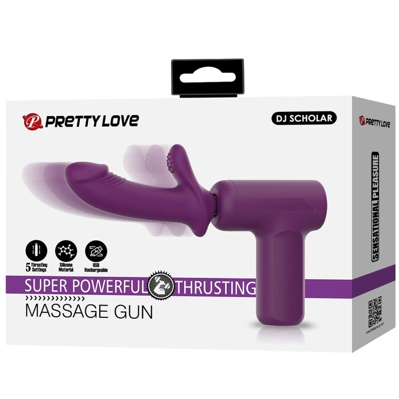 PRETTY LOVE - DJ SCHOLAR MASSAGER 5 SETTINGS PURPLE - Amore24