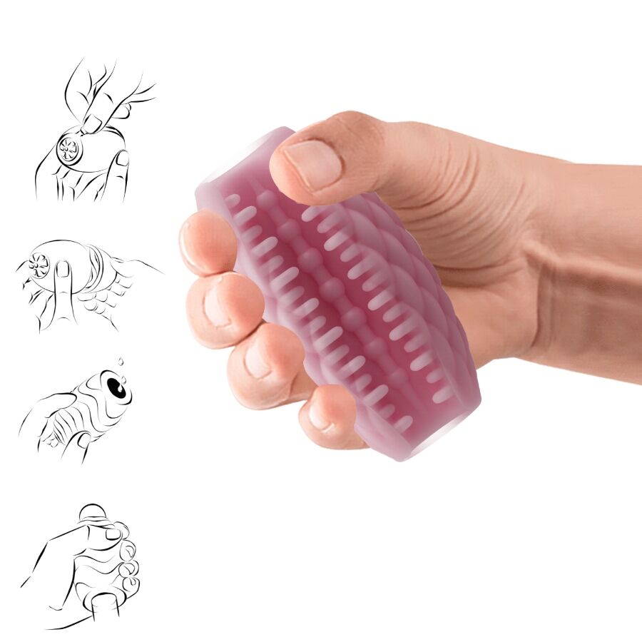 PRETTY LOVE - ATHENA EROS SILICONE MALE MASTURBATOR PINK - Amore24