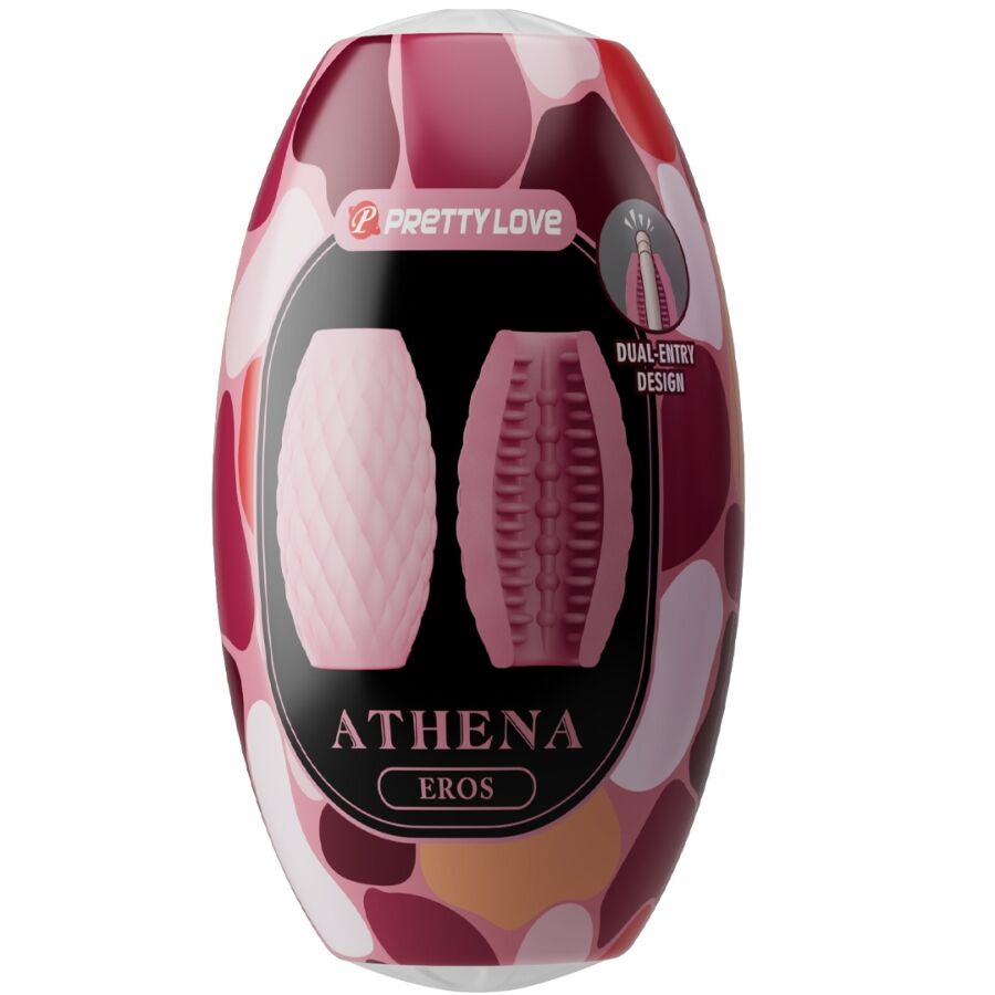 PRETTY LOVE - ATHENA EROS SILICONE MALE MASTURBATOR PINK - Amore24
