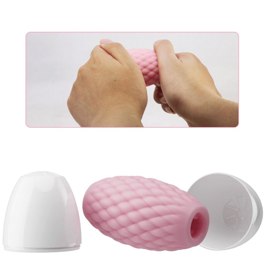 PRETTY LOVE - ATHENA EROS SILICONE MALE MASTURBATOR PINK - Amore24