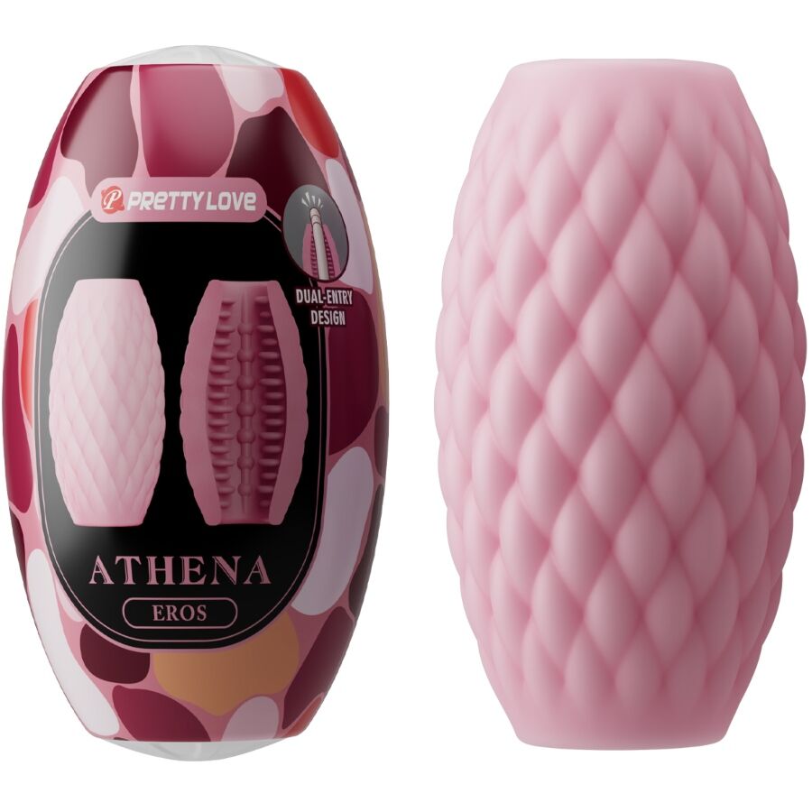PRETTY LOVE - ATHENA EROS SILICONE MALE MASTURBATOR PINK - Amore24