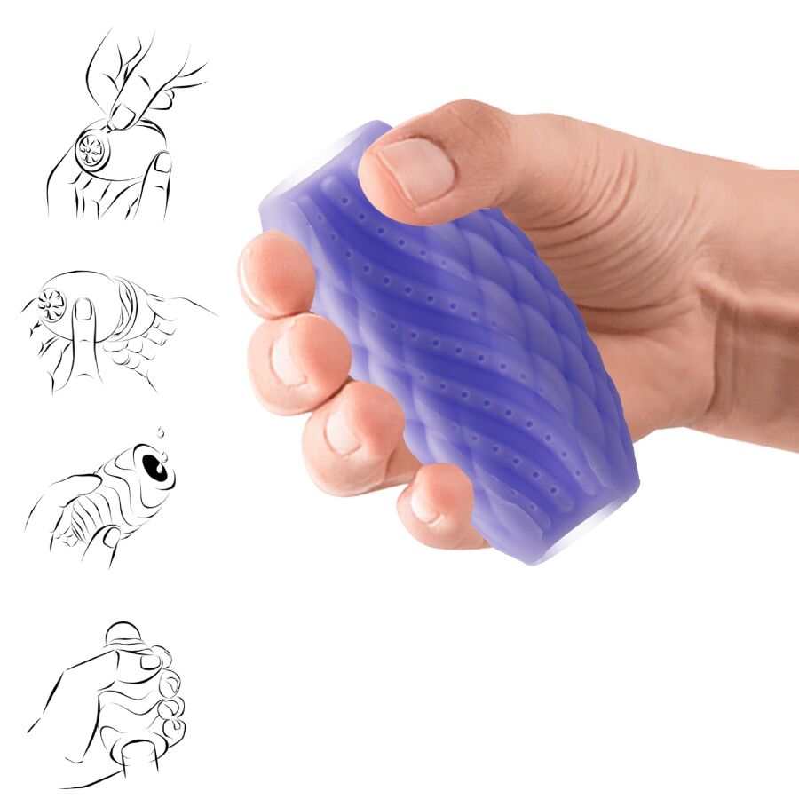 PRETTY LOVE - ATHENA EROS SILICONE MALE MASTURBATOR PURPLE - Amore24