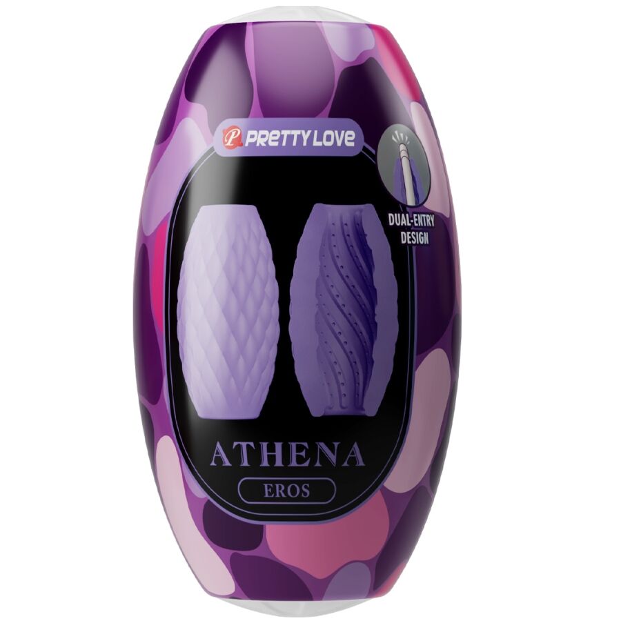PRETTY LOVE - ATHENA EROS SILICONE MALE MASTURBATOR PURPLE - Amore24