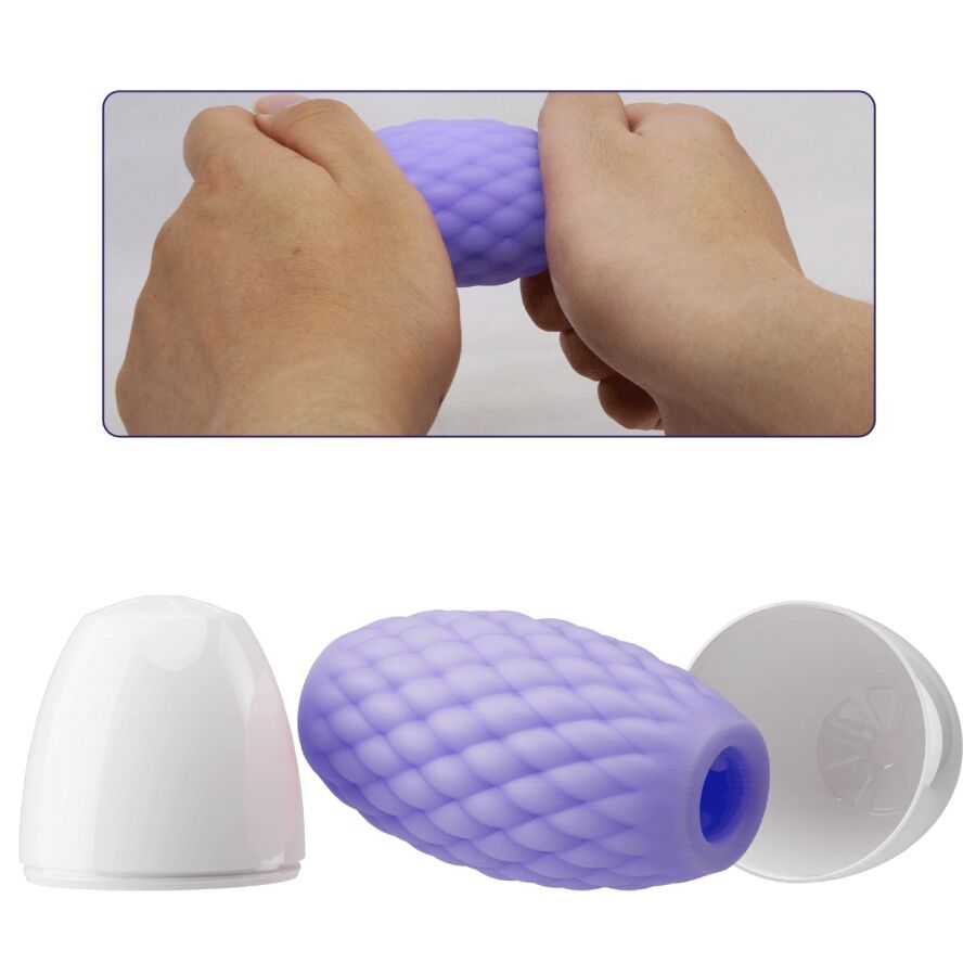 PRETTY LOVE - ATHENA EROS SILICONE MALE MASTURBATOR PURPLE - Amore24