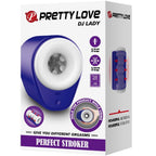 PRETTY LOVE - DJ LADY MALE MASTURBATOR WITH VIBRATION 5 SETTINGS PURPLE - Amore24