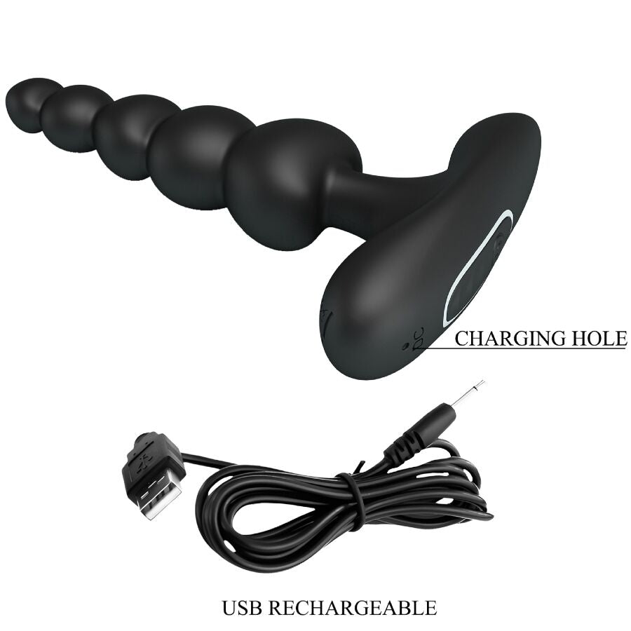 PRETTY LOVE - SIDNEY ANAL VIBRATOR 10 VIBRATIONS BLACK - Amore24