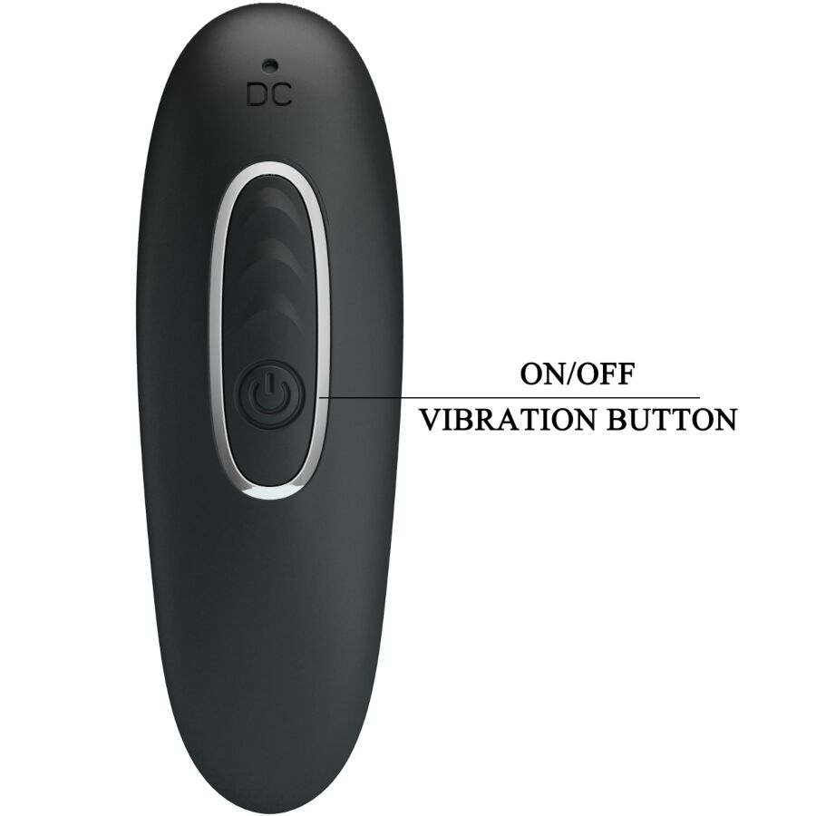 PRETTY LOVE - SIDNEY ANAL VIBRATOR 10 VIBRATIONS BLACK - Amore24
