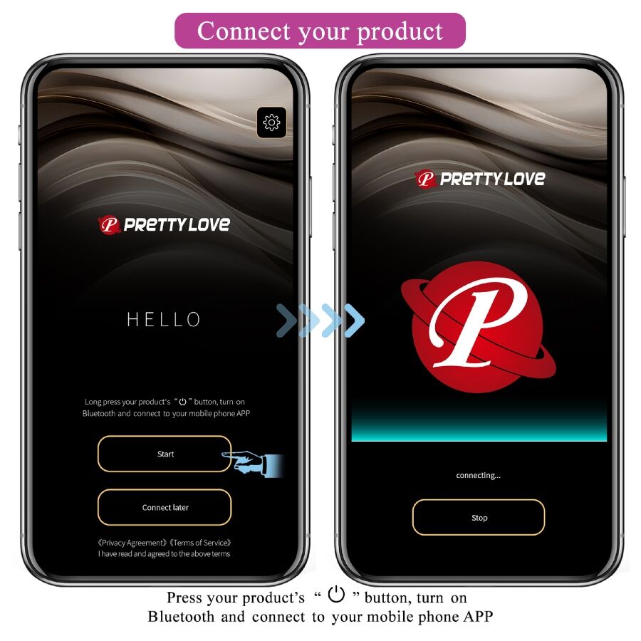 PRETTY LOVE - LEVIATHAN APP CONTROLLED VIBRATOR PURPLE - Amore24