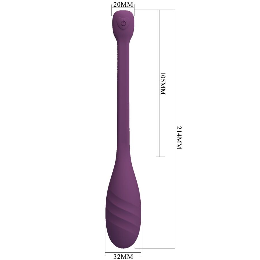 PRETTY LOVE - LEVIATHAN APP CONTROLLED VIBRATOR PURPLE - Amore24