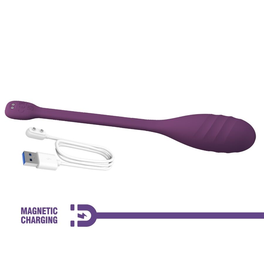 PRETTY LOVE - LEVIATHAN APP CONTROLLED VIBRATOR PURPLE - Amore24