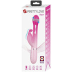 PRETTY LOVE - DEJON 3 IN 1 MULTIFUNCTION RABBIT VIBRATOR PINK - Amore24