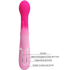 PRETTY LOVE - DEJON 3 IN 1 MULTIFUNCTION RABBIT VIBRATOR PINK - Amore24