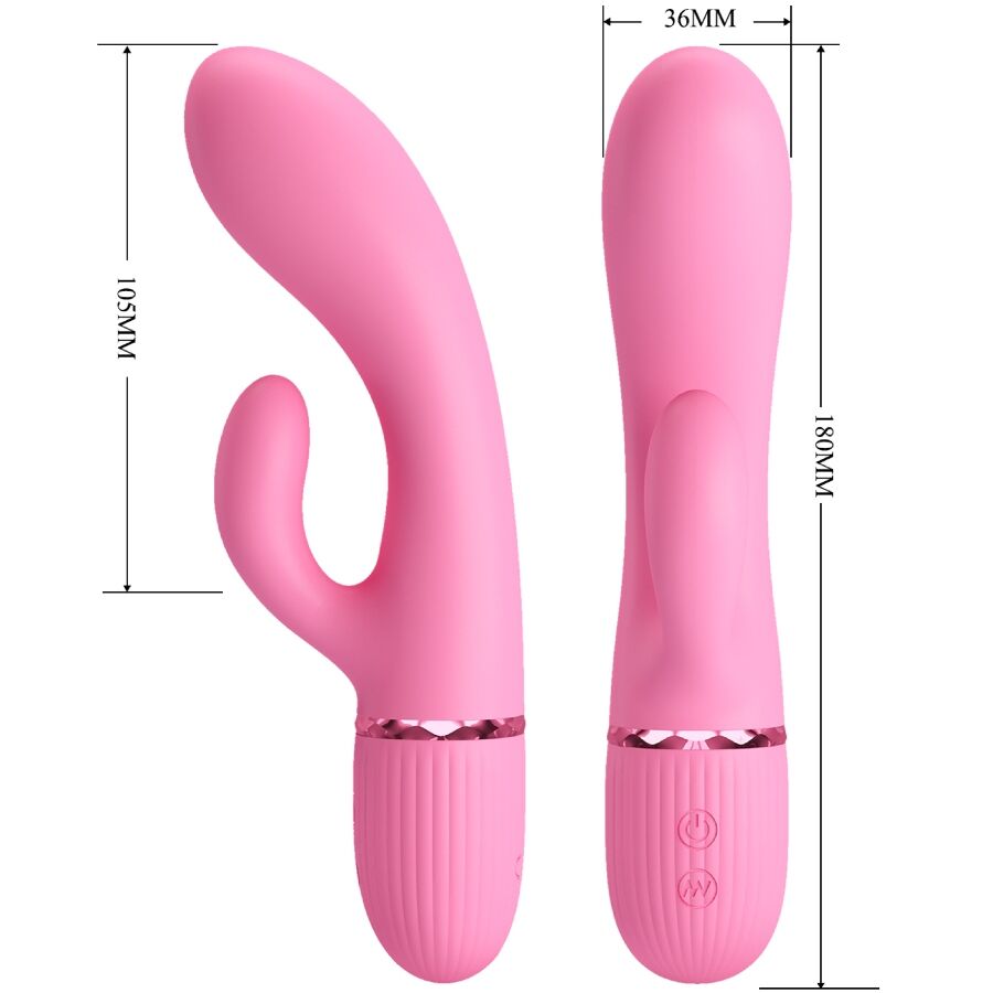 PRETTY LOVE - MARSKI RABBIT VIBRATOR & G-SPOT PINK - Amore24