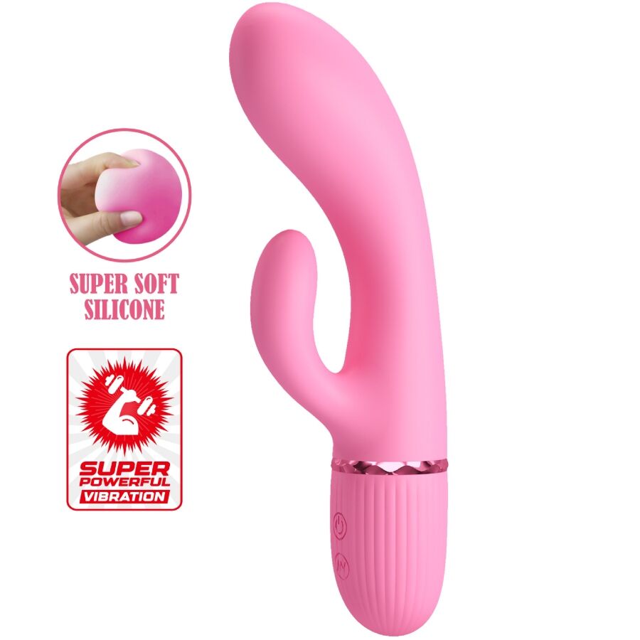 PRETTY LOVE - MARSKI RABBIT VIBRATOR & G-SPOT PINK - Amore24