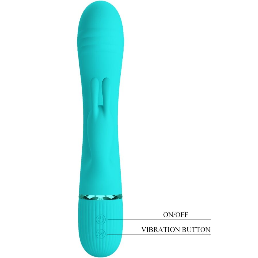 PRETTY LOVE - SCOCCO VIBRATOR RABBIT TURQUOISE - Amore24