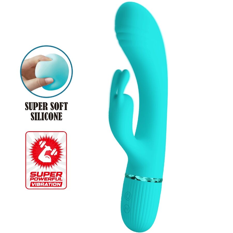 PRETTY LOVE - SCOCCO VIBRATOR RABBIT TURQUOISE - Amore24