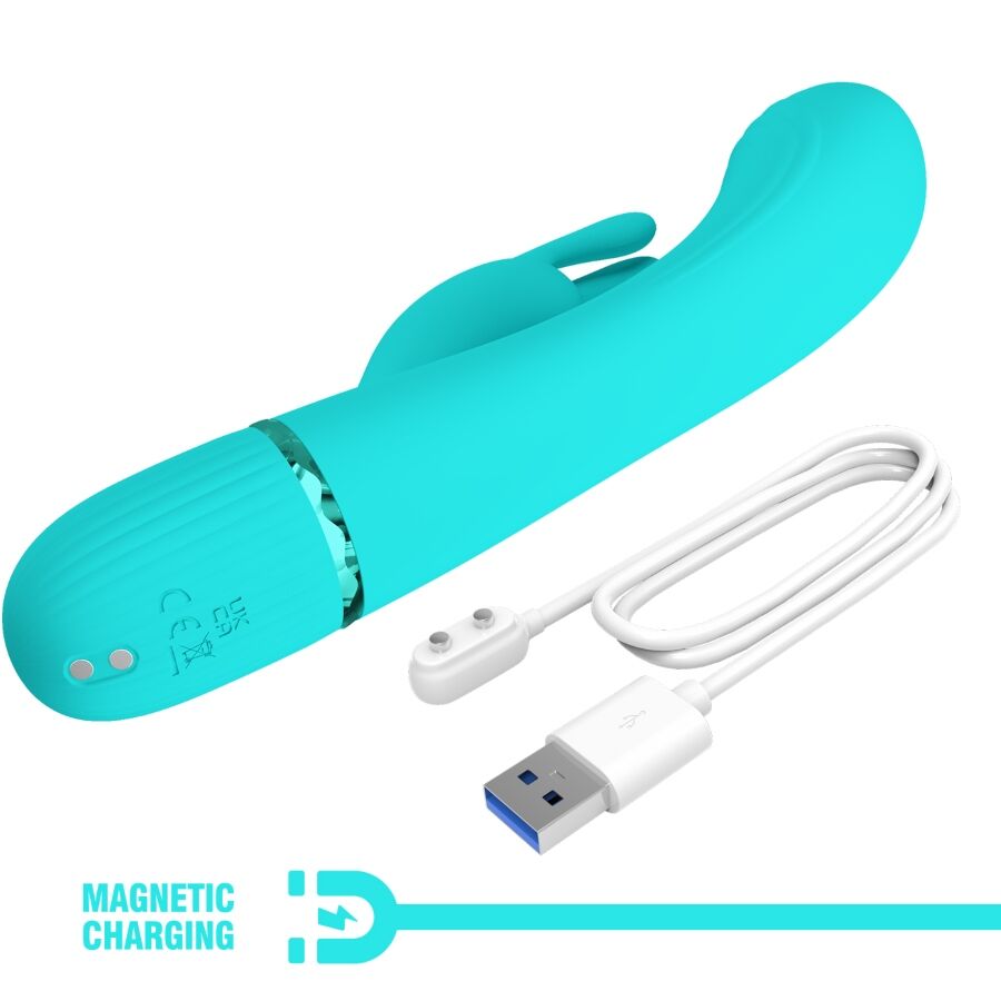 PRETTY LOVE - SCOCCO VIBRATOR RABBIT TURQUOISE - Amore24