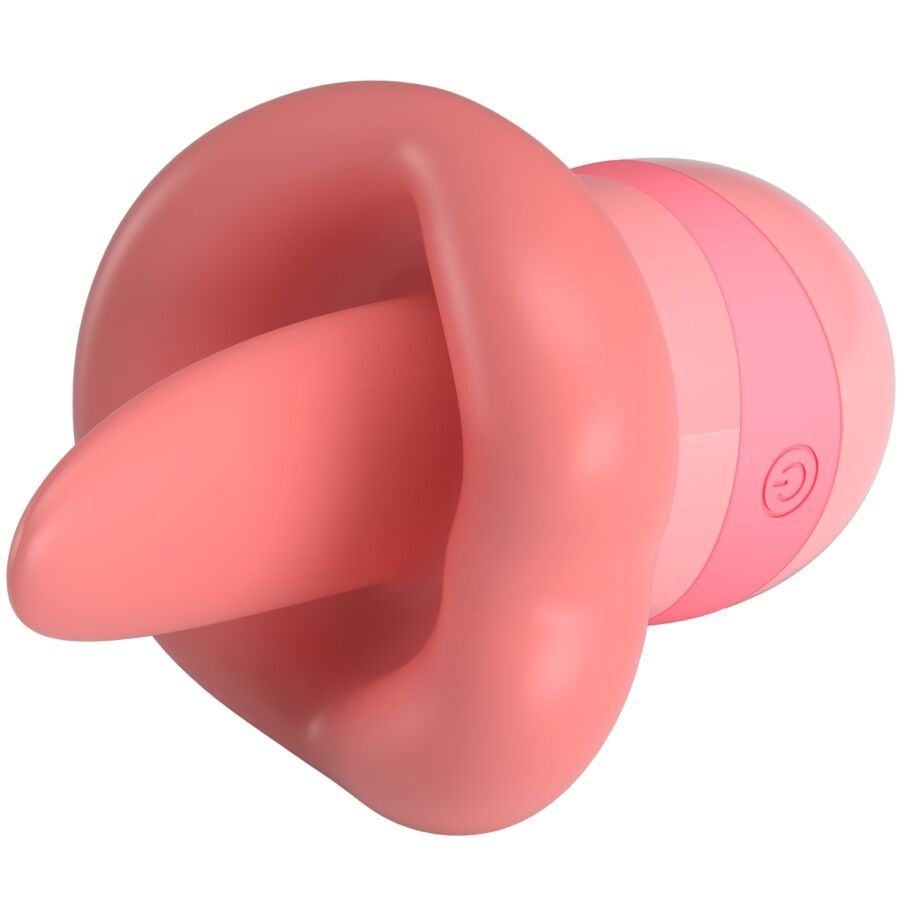 PRETTY LOVE - KYLEE TONGUE CLITORIS STIMULATOR 10 VIBRATIONS NUDE PINK - Amore24