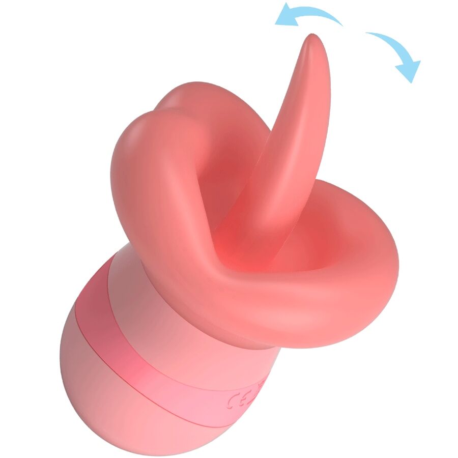 PRETTY LOVE - KYLEE TONGUE CLITORIS STIMULATOR 10 VIBRATIONS NUDE PINK - Amore24