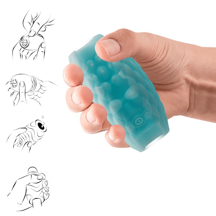 PRETTY LOVE - ATHENA EROS SILICONE MALE MASTURBATOR SKY BLUE - Amore24