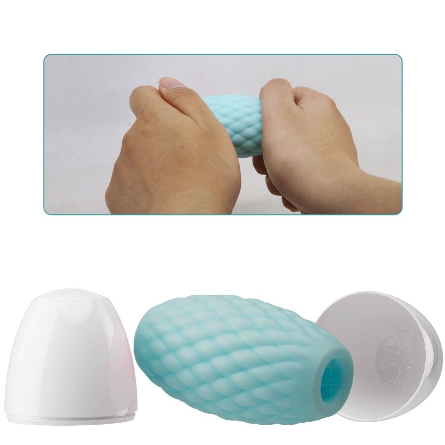 PRETTY LOVE - ATHENA EROS SILICONE MALE MASTURBATOR SKY BLUE - Amore24