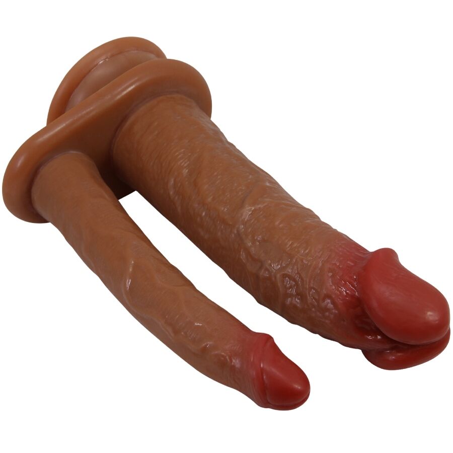 PRETTY LOVE - GORAN DOUBLE DILDO REALISTIC NATURAL MULATO - Amore24