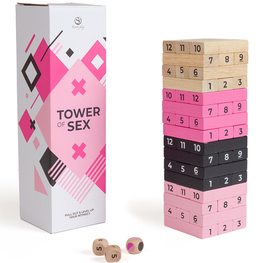 SECRETPLAY - TOWER OF SEX WOODEN GAME - Amore24