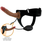 PRETTY LOVE - KYTON UNIVERSAL HARNESS BRIEFS WITH SQUIRTING DILDO 19 CM MULATO - Amore24