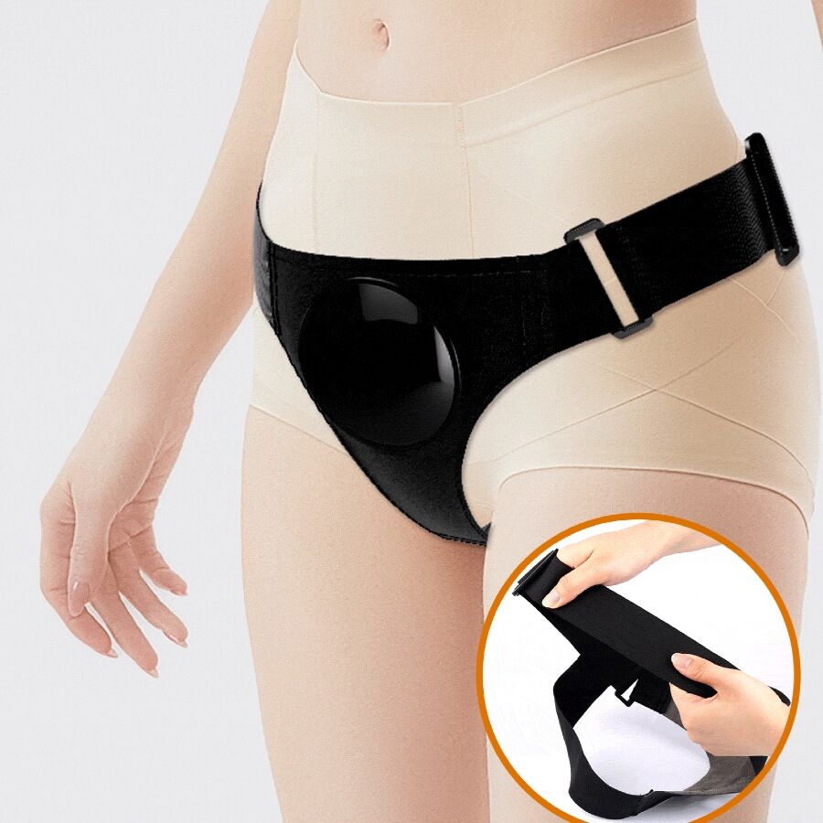 PRETTY LOVE - KYTON UNIVERSAL HARNESS BRIEFS WITH SQUIRTING DILDO 19 CM MULATO - Amore24