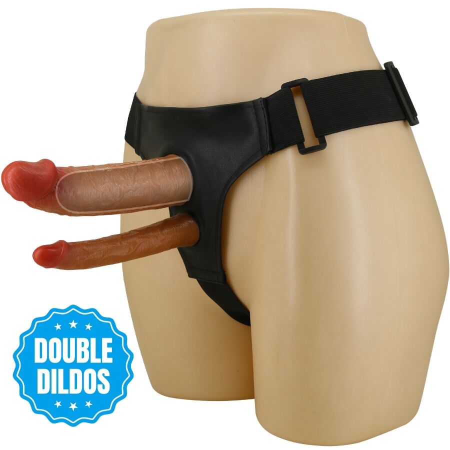 PRETTY LOVE - KEAVEN HARNESS BRIEFS UNIVERSAL & COMFORTABLE DOUBLE DILDO - Amore24