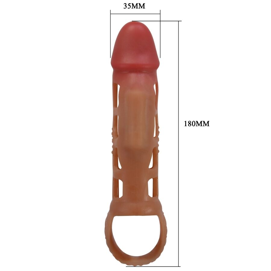 PRETTY LOVE - PRESTON VIBRATING PENIS SLEEVE 18 CM - Amore24