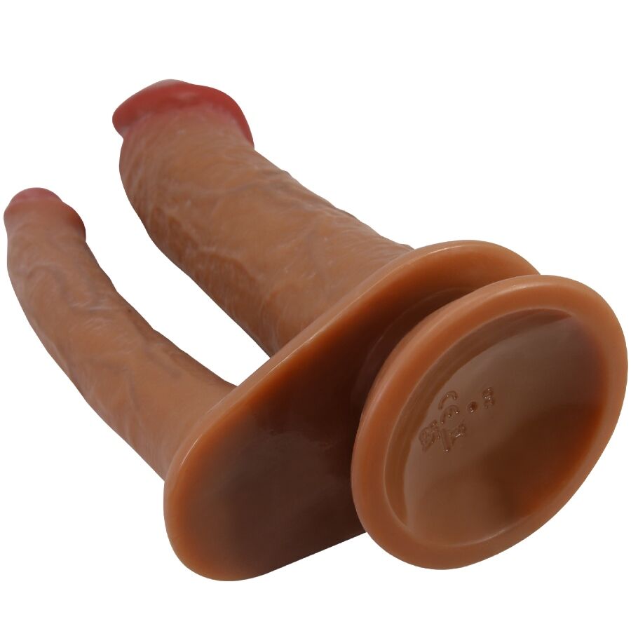 PRETTY LOVE - HULBERT DOUBLE REALISTIC DILDO WITH VIBRATION MULATO - Amore24