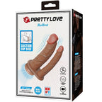PRETTY LOVE - HULBERT DOUBLE REALISTIC DILDO WITH VIBRATION MULATO - Amore24