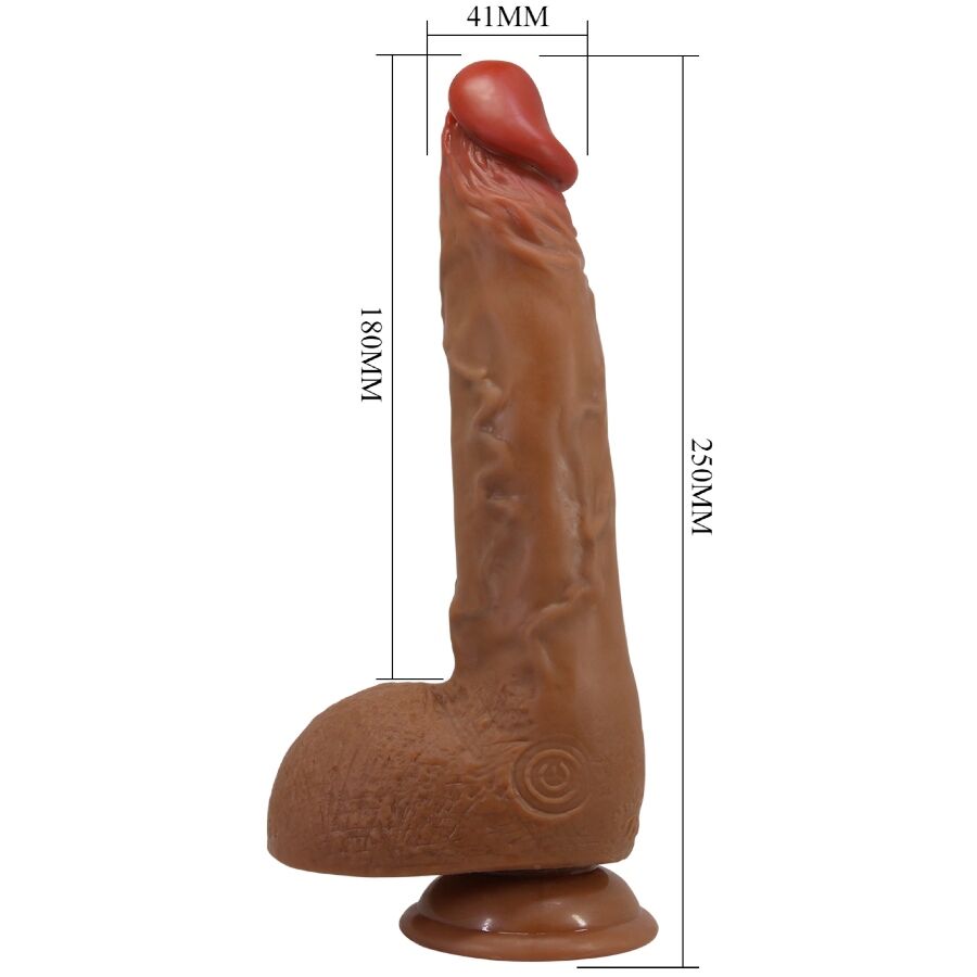 BAILE - BEAUTIFUL WILKS 5 SETTING REALISTIC VIBRATOR 25 CM MULATO - Amore24
