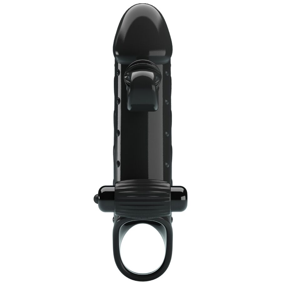 ROMANCE - VIBRATING PENIS SLEEVE BLACK - Amore24