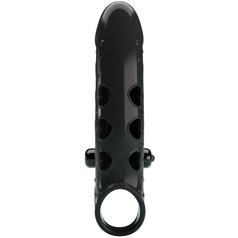 ROMANCE - VIBRATING PENIS SLEEVE BLACK - Amore24