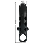 ROMANCE - VIBRATING PENIS SLEEVE BLACK - Amore24