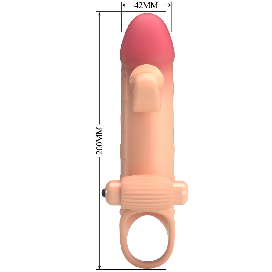 ROMANCE - VIBRATING PENIS SLEEVE NATURAL - Amore24