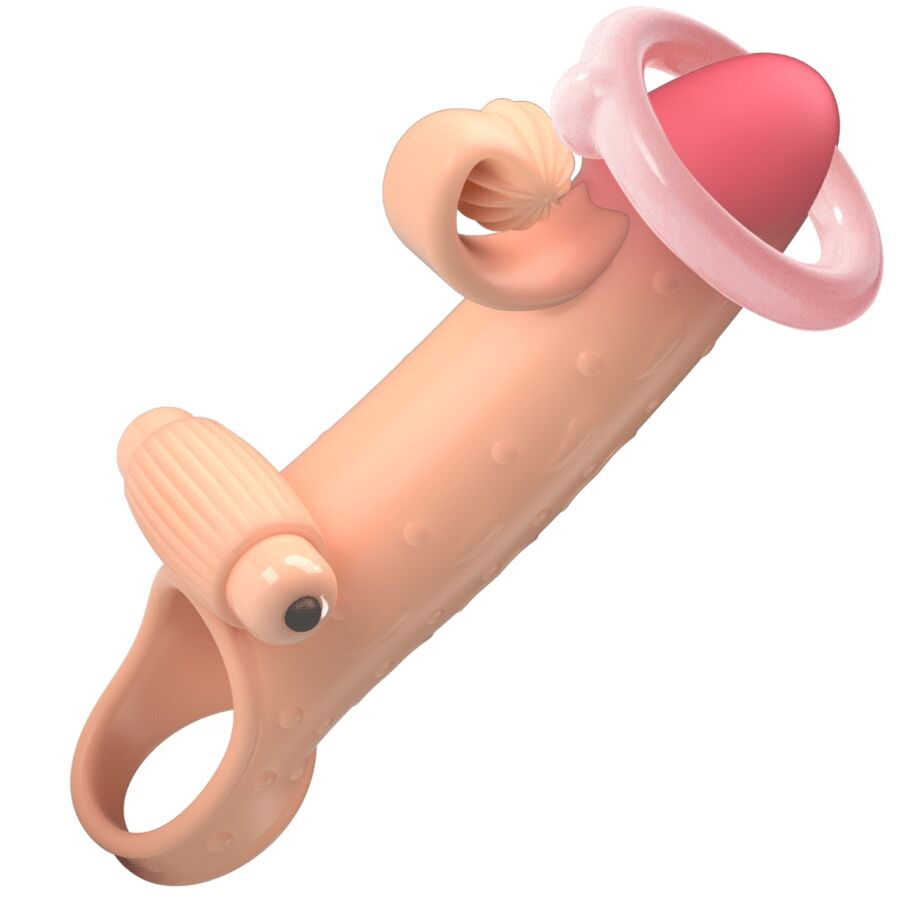 ROMANCE - VIBRATING PENIS SLEEVE NATURAL - Amore24