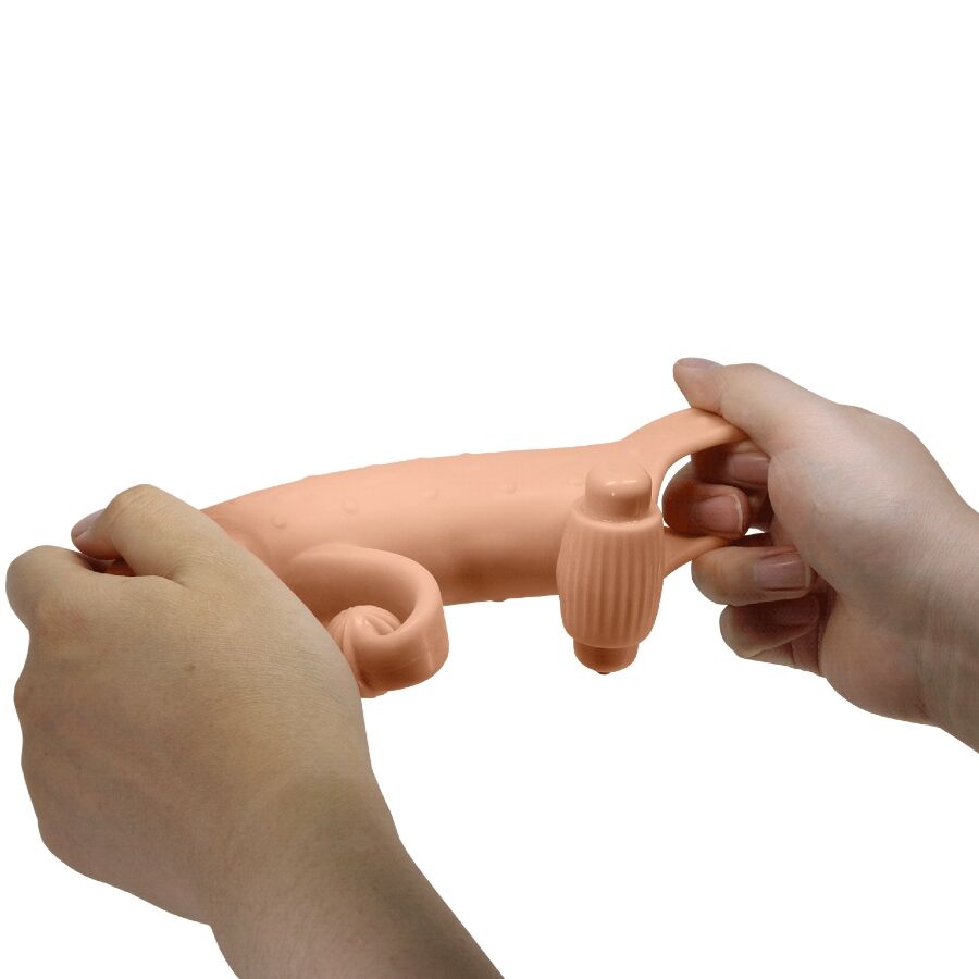 ROMANCE - VIBRATING PENIS SLEEVE NATURAL - Amore24