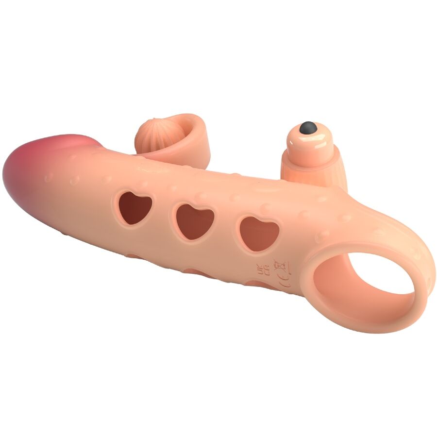 ROMANCE - VIBRATING PENIS SLEEVE NATURAL - Amore24